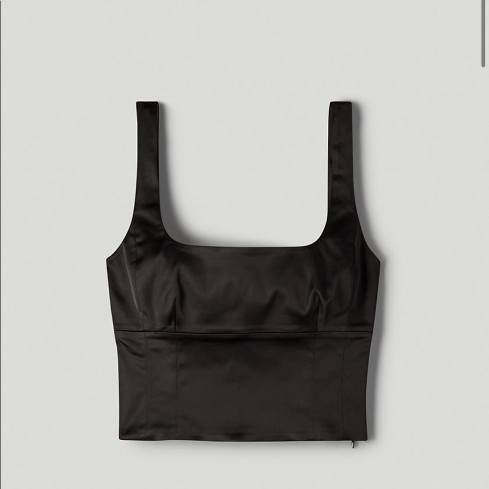 Aritzia Wilfred shine bustier top NWOT